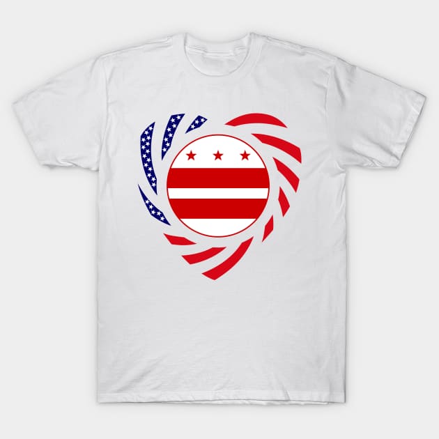 DC Murican Patriot Flag Series (Heart) T-Shirt by Village Values